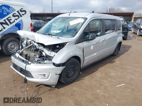 2020 Ford Transit Connect XLT with VIN NM0GE9F21L1465878, listed as a IAAI auction lot 41623436 with 66,083 mi miles and . Bid and sale history available at DreamBid. Image 2.