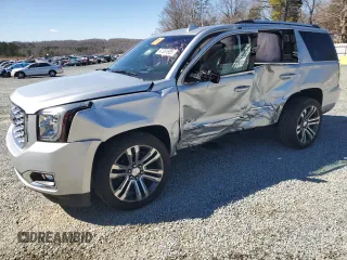 2019 GMC Yukon Denali with VIN 1GKS2CKJ5KR377632, listed as a Copart auction lot 47381685 with 79,163 mi miles and Salvage Title. Bid and sale history available at carsss.com. Image 1.