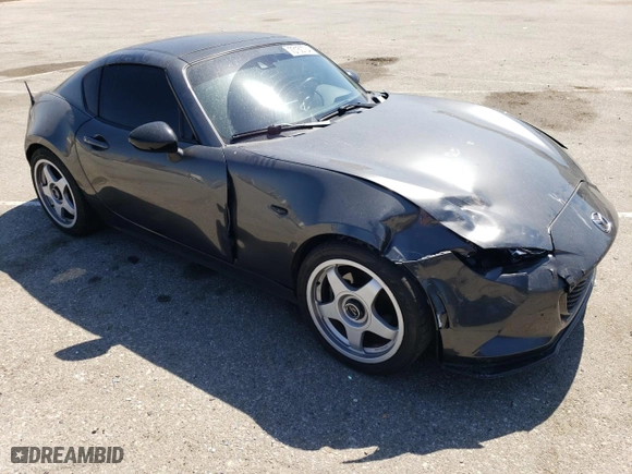 2017 Mazda MX-5 Miata RF Grand Touring with VIN JM1NDAM7XH0104997, listed as a Copart auction lot 70150734 with 43,489 mi miles and Salvage Title. Bid and sale history available at carsss.com. Image 4.