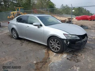 2013 Lexus GS 350 with VIN JTHBE1BL3D5028115, listed as a IAAI auction lot 41860530 with 124,845 mi miles. Bid and sale history available at carsss.com. Image 1.