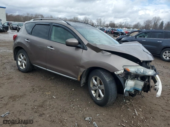 2010 Nissan Murano LE with VIN JN8AZ1MW0AW132208, listed as a Copart auction lot 50527345 with 218,268 mi miles and Salvage Title. Bid and sale history available at carsss.com. Image 4.