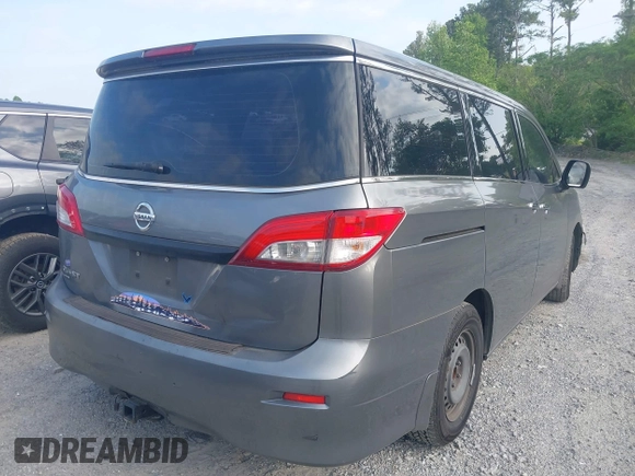 2015 Nissan Quest SV with VIN JN8AE2KP2F9127935, listed as a IAAI auction lot 42139603 with 150,041 mi miles. Bid and sale history available at carsss.com. Image 4.