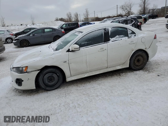 2017 Mitsubishi Lancer ES with VIN JA32V2FW2HU601981, listed as a Copart auction lot 87797895 with 108,411 mi miles and Salvage Title. Bid and sale history available at carsss.com. Image 1.