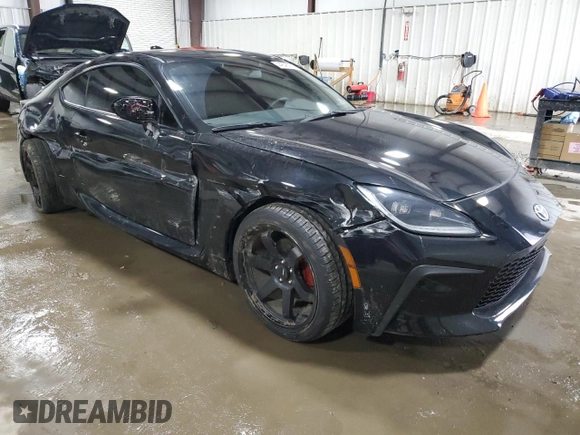 2023 Toyota 86 with VIN JF1ZNBC12P8754575, listed as a Copart auction lot 44848085 with 18,787 mi miles and Salvage Title. Bid and sale history available at DreamBid. Image 4.