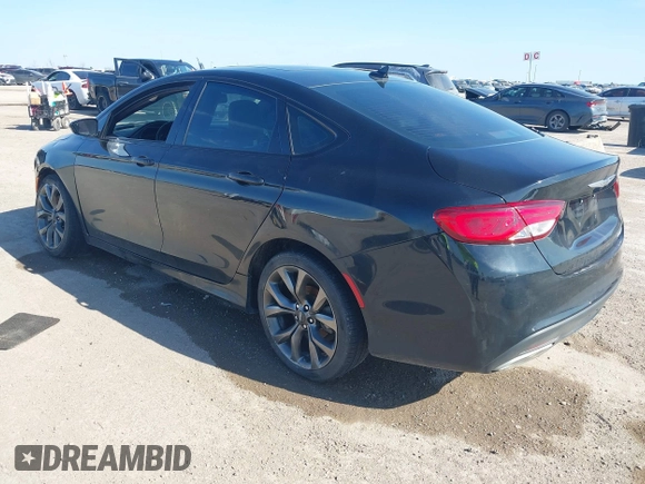 2015 Chrysler 200 S with VIN 1C3CCCBG7FN581173, listed as a IAAI auction lot 41679322 with 188,235 mi miles. Bid and sale history available at carsss.com. Image 3.