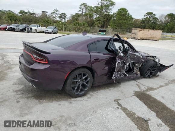 2022 Dodge Charger SXT with VIN 2C3CDXBG6NH114919, listed as a Copart auction lot 88660025 with 19,480 mi miles and Non Repairable. Bid and sale history available at DreamBid. Image 3.