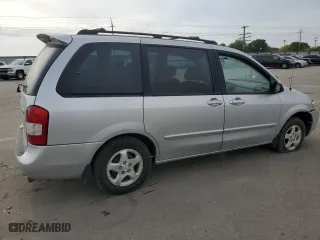 2001 Mazda MPV DX with VIN JM3LW28Y810203101, listed as a Copart auction lot 75053744 with 185,058 mi miles and Salvage Title. Bid and sale history available at carsss.com. Image 3.