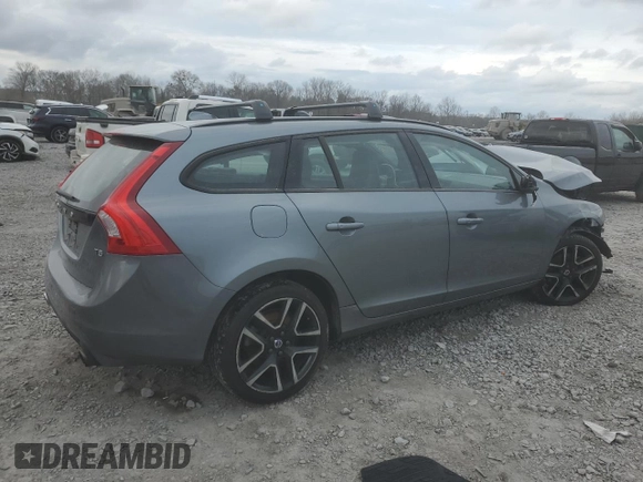 2017 Volvo V60 Dynamic with VIN YV140MEL9H1364252, listed as a Copart auction lot 44056205 with 79,889 mi miles and Salvage Title. Bid and sale history available at carsss.com. Image 3.