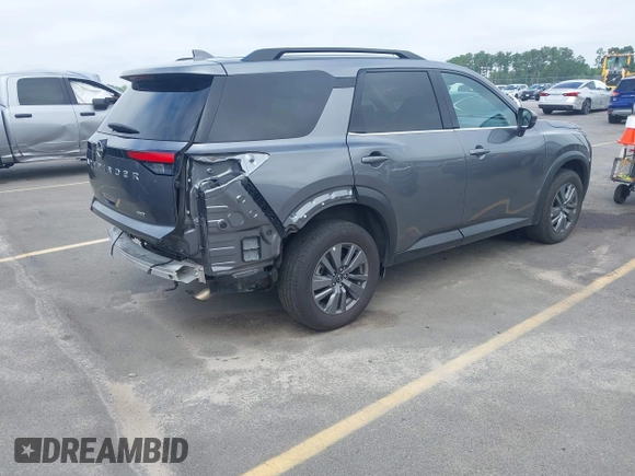 2025 Nissan Pathfinder SV with VIN 5N1DR3BC6SC205478, listed as a IAAI auction lot 42719067 with 26,744 mi miles and . Bid and sale history available at DreamBid. Image 4.
