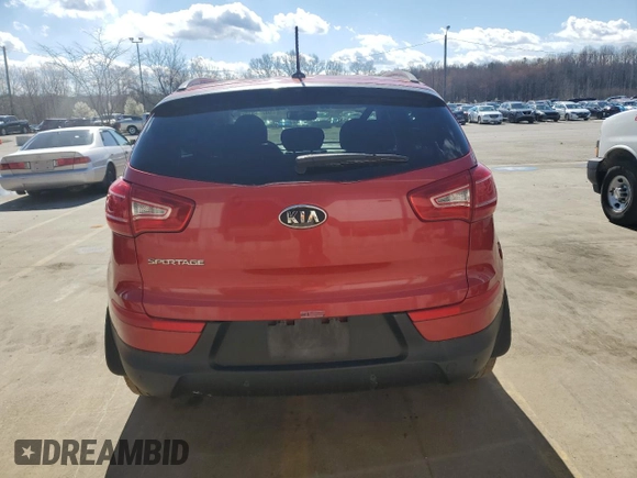 2011 Kia Sportage LX with VIN KNDPBCA27B7115456, listed as a Copart auction lot 50258315 with 142,153 mi miles and Salvage title. Bid and sale history available at DreamBid. Image 6.