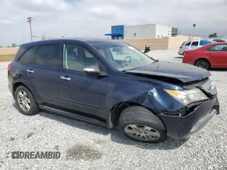 2009 Acura MDX with VIN 2HNYD28229H524259, listed as a Copart auction lot 54558615 with 162,409 mi miles and Salvage Title. Bid and sale history available at carsss.com. Image 4.