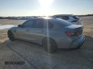 2023 BMW M3 Competition xDrive with VIN WBS43AY08PFN45012, listed as a Copart auction lot 77411184 with 23,413 mi miles and Non repairable. Bid and sale history available at DreamBid. Image 2.