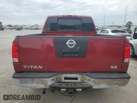 2007 Nissan Titan XE with VIN 1N6AA07AX7N229425, listed as a Copart auction lot 45583465 with 257,361 mi miles and Salvage Title. Bid and sale history available at DreamBid. Image 6.
