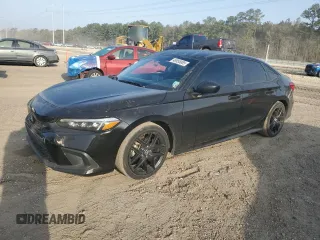 2022 Honda Civic Sport with VIN 2HGFE2F58NH533891, listed as a Copart auction lot 48955885 with 96,533 mi miles and Salvage Title. Bid and sale history available at carsss.com. Image 1.