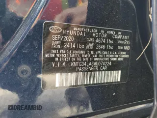 2021 Genesis G70 2.0T z VIN KMTG34LA3MU074224, wystawiony jako Copart lot #86339864 z przebiegiem 38 171 mil mil oraz Nie do naprawy • Non repairable. Historia ofert i sprzedaży dostępna na DreamBid. Obrazek 13.