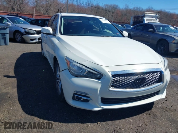 2014 Infiniti Q50 Sport with VIN JN1BV7AP7EM679296, listed as a IAAI auction lot 41834654 with 126,337 mi miles and . Bid and sale history available at DreamBid. Image 6.