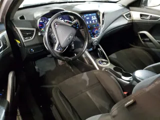 2017 Hyundai Veloster with VIN KMHTC6AD8HU310079, listed as a Copart auction lot 46071245 with 151,469 mi miles and Salvage Title. Bid and sale history available at carsss.com. Image 8.