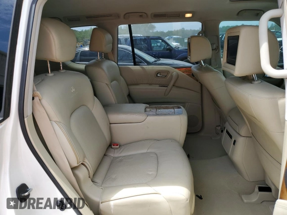 2014 Infiniti QX80 with VIN JN8AZ2NF4E9555558, listed as a Copart auction lot 54570895 with 123,433 mi miles and Salvage title. Bid and sale history available at DreamBid. Image 11.