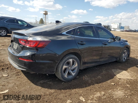2019 Honda Insight EX with VIN 19XZE4F59KE018221, listed as a Copart auction lot 50454905 with Not Provided miles and Salvage Title. Bid and sale history available at DreamBid. Image 3.