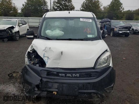 2021 Ram ProMaster City Cargo Tradesman with VIN ZFBHRFAB0M6U52709, listed as a Copart auction lot 73232844 with Not Provided miles and Salvage Title. Bid and sale history available at DreamBid. Image 5.