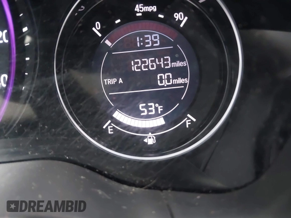 2017 Honda HR-V LX with VIN 3CZRU6H3XHM714198, listed as a IAAI auction lot 41490988 with 122,643 mi miles. Bid and sale history available at carsss.com. Image 15.