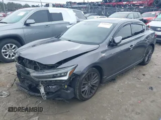 2019 Acura ILX w/Premium/A-Spec Pkg with VIN 19UDE2F8XKA003563, listed as a IAAI auction lot 41565914 with 49,960 mi miles. Bid and sale history available at carsss.com. Image 2.