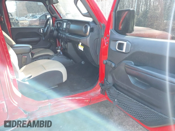 2018 Jeep Wrangler Unlimited Sport with VIN 1C4HJXDNXJW197207, listed as a IAAI auction lot 41757166 with 60,911 mi miles and . Bid and sale history available at DreamBid. Image 5.