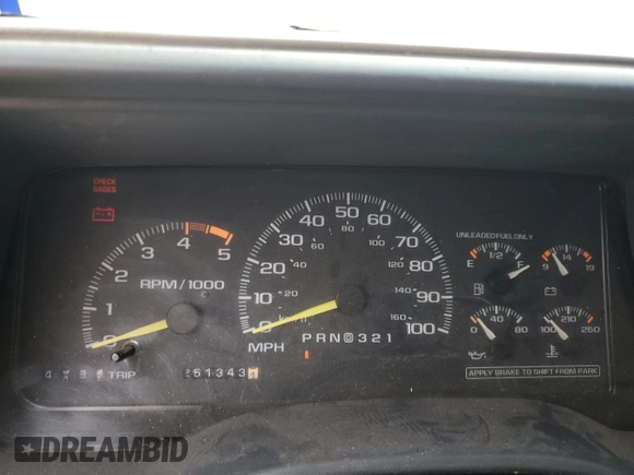 1995 GMC Suburban z VIN 1GKEC16K9SJ708907, wystawiony jako Copart lot #56415125 z przebiegiem 251 343 mil mil oraz Szkoda całkowita • Salvage title. Historia ofert i sprzedaży dostępna na DreamBid. Obrazek 9.