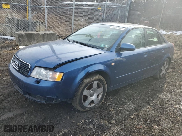 2005 Audi A4 1.8T SE with VIN WAULC68E75A020428, listed as a Copart auction lot 42338655 with 0 mi miles and Salvage Title. Bid and sale history available at carsss.com. Image 1.