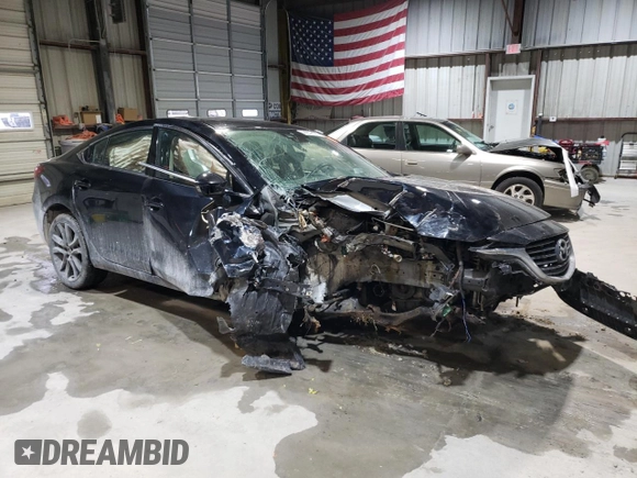 2016 Mazda 6 i Grand Touring with VIN JM1GJ1W5XG1415657, listed as a Copart auction lot 44359195 with Not Provided miles and Salvage Title. Bid and sale history available at DreamBid. Image 4.