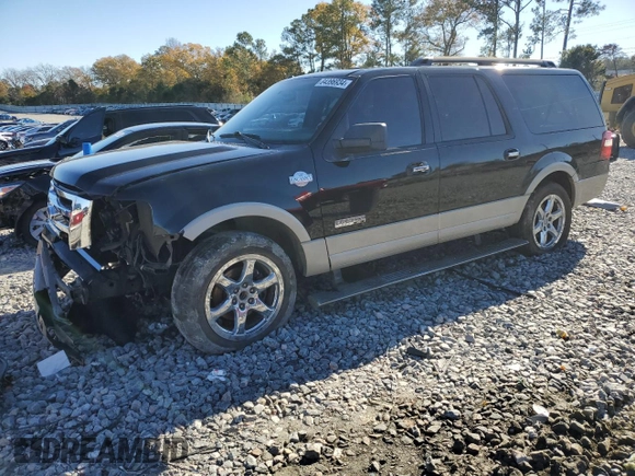 2008 Ford Expedition EL Eddie Bauer with VIN 1FMFK17578LA06587, listed as a Copart auction lot 84396934 with 205,657 mi miles and Salvage Title. Bid and sale history available at carsss.com. Image 1.