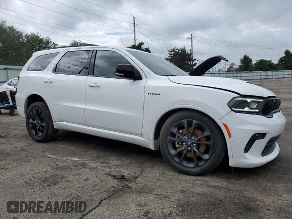 2023 Dodge Durango R/T with VIN 1C4SDJCT4PC549993, listed as a Copart auction lot 61416105 with 37,315 mi miles and Salvage title. Bid and sale history available at DreamBid. Image 4.