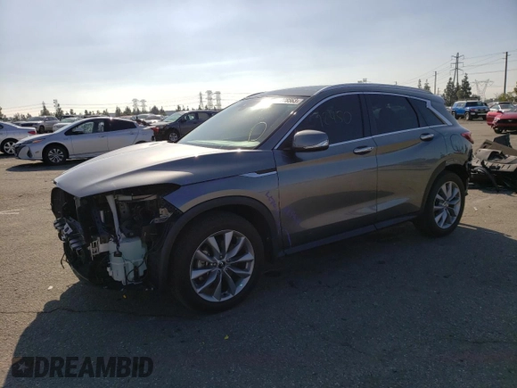 2019 Infiniti QX50 LUXE with VIN 3PCAJ5M15KF147372, listed as a Copart auction lot 37778563 with 12,450 mi miles. Bid and sale history available at carsss.com. Image 1.