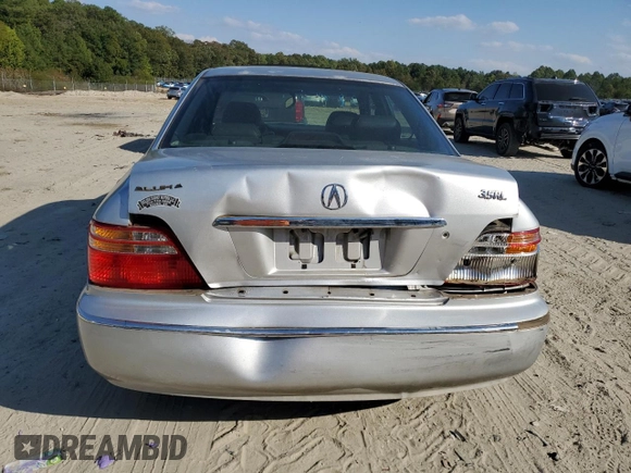 2000 Acura RL w/Navigation System with VIN JH4KA9668YC015201, listed as a Copart auction lot 75046704 with Not Provided miles and Salvage Title. Bid and sale history available at DreamBid. Image 6.