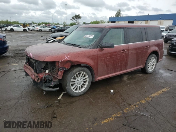 2014 Ford Flex SEL z VIN 2FMGK5C86EBD31786, wystawiony jako Copart lot #56174475 z przebiegiem 140 319 mil mil oraz Czysty tytuł • Clean title. Historia ofert i sprzedaży dostępna na DreamBid. Obrazek 1.