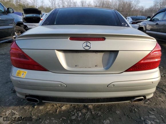 2004 Mercedes-Benz SL-Class with VIN WDBSK75F94F078884, listed as a Copart auction lot 85495054 with 0 mi miles and Salvage Title. Bid and sale history available at carsss.com. Image 6.