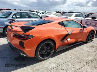 2020 Chevrolet Corvette 2LT with VIN 1G1Y72D41L5102561, listed as a Copart auction lot 74697964 with 0 mi miles and Non Repairable. Bid and sale history available at carsss.com. Image 3.