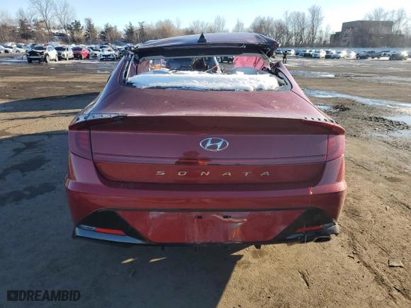 2023 Hyundai Sonata SEL with VIN KMHL64JA7PA346296, listed as a Copart auction lot 43371485 with 2,712 mi miles and Salvage Title. Bid and sale history available at carsss.com. Image 6.
