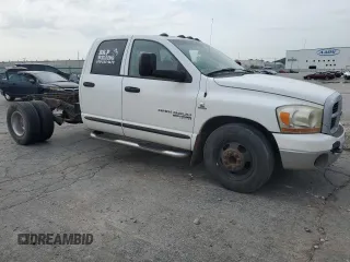 2006 Dodge 3500 SLT with VIN 3D7ML48C06G245633, listed as a Copart auction lot 62521765 with 324,402 mi miles and Clean title. Bid and sale history available at DreamBid. Image 4.