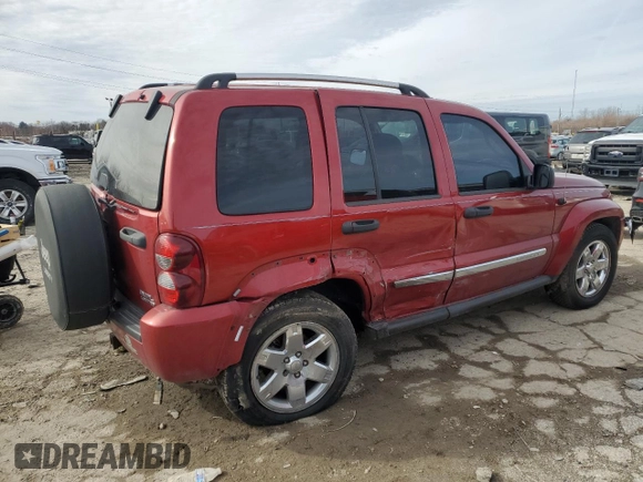2007 Jeep Liberty Limited with VIN 1J4GL58KX7W722229, listed as a Copart auction lot 44328625 with Not Provided miles and Salvage Title. Bid and sale history available at DreamBid. Image 3.