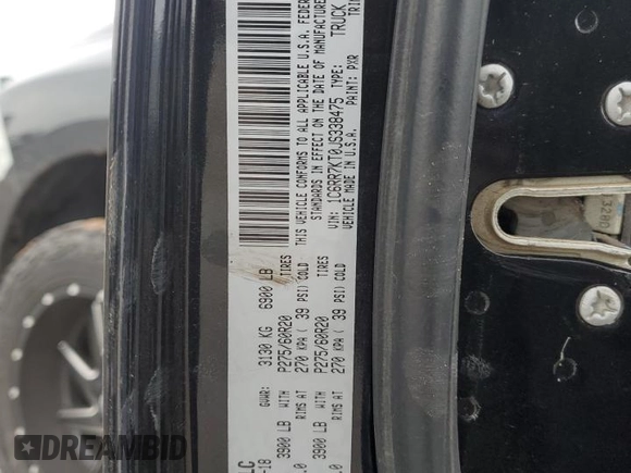 2018 Ram 1500 Express with VIN 1C6RR7KT0JS338475, listed as a Copart auction lot 84207304 with 131,742 mi miles and Clean title. Bid and sale history available at DreamBid. Image 12.