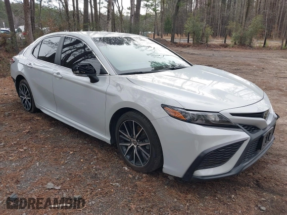 2023 Toyota Camry SE with VIN 4T1G11AKXPU083663, listed as a IAAI auction lot 41245913 with 82,243 mi miles. Bid and sale history available at carsss.com. Image 1.