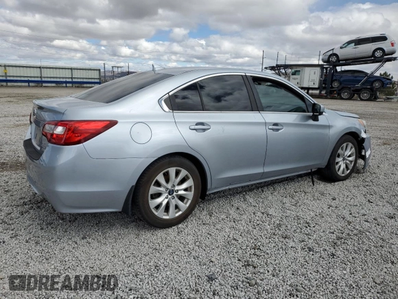 2017 Subaru Legacy Premium with VIN 4S3BNAD61H3008147, listed as a Copart auction lot 50830845 with 50,593 mi miles and Salvage title. Bid and sale history available at DreamBid. Image 3.