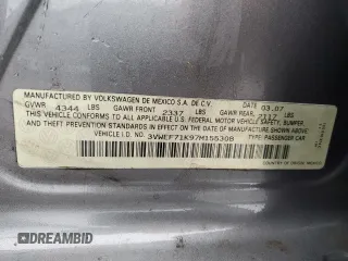 2007 Volkswagen Jetta Wolfsburg Edition с VIN 3VWEF71K97M155308, выставлен на аукционе Copart как лот 53537675 с пробегом 188 314 миль миль и Чистый • Clean title. История ставок и продаж доступна на DreamBid. Изображение 12.