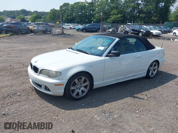 2006 BMW 3 Series 325Ci with VIN WBABW33436PX84629, listed as a IAAI auction lot 39878279 with 999,999 mi miles. Bid and sale history available at carsss.com. Image 2.