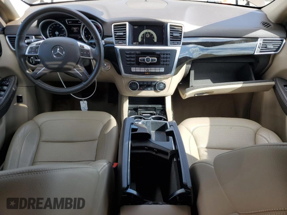 2015 Mercedes-Benz M 350 with VIN 4JGDA5JB9FA553014, listed as a Copart auction lot 55325335 with 122,313 mi miles and Salvage Title. Bid and sale history available at DreamBid. Image 8.