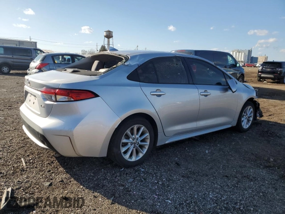 2020 Toyota Corolla LE with VIN JTDHPRAEXLJ027105, listed as a Copart auction lot 50351265 with 93,251 mi miles and Salvage Title. Bid and sale history available at carsss.com. Image 3.