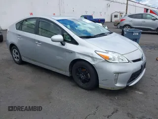 2013 Toyota Prius One with VIN JTDKN3DUXD5550436, listed as a IAAI auction lot 42065147 with 184,759 mi miles. Bid and sale history available at carsss.com. Image 1.