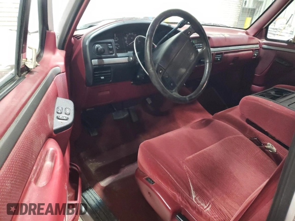1995 Ford F-150 with VIN 1FTEF15H0SLB89677, listed as a Copart auction lot 89332325 with 186,501 mi miles and Salvage Title. Bid and sale history available at carsss.com. Image 8.