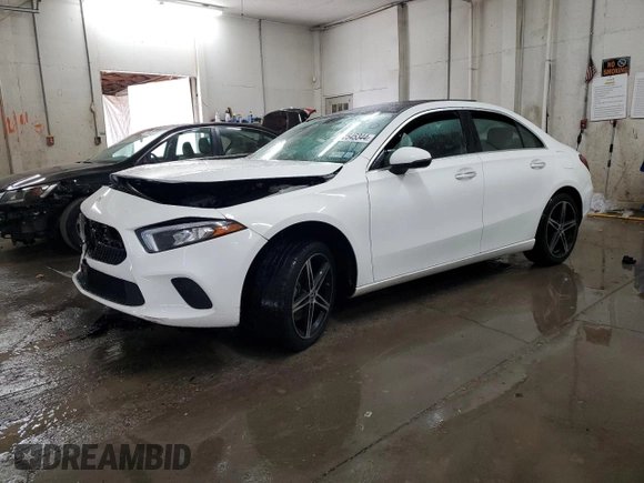 2019 Mercedes-Benz A 220 with VIN WDD3G4FB0KW025382, listed as a Copart auction lot 82545344 with 55,045 mi miles and Salvage Title. Bid and sale history available at DreamBid. Image 1.